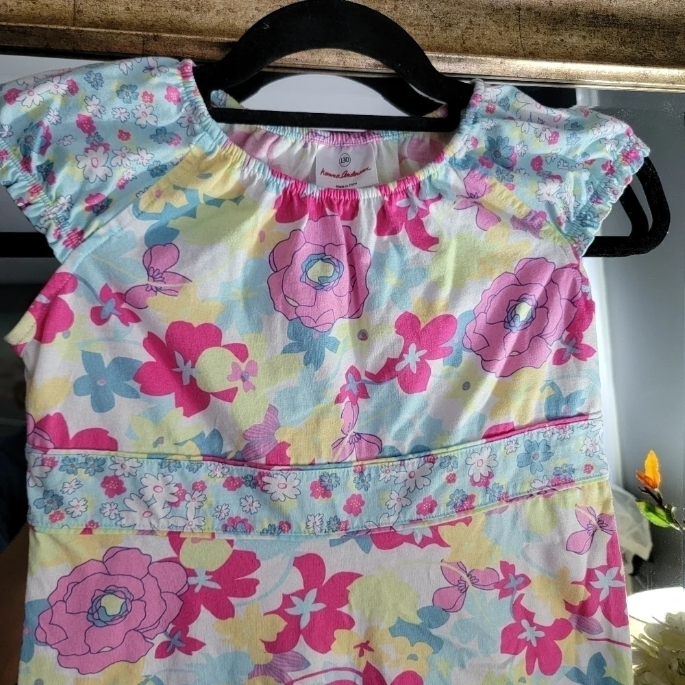 Hanna Andersson girls floral dress 130